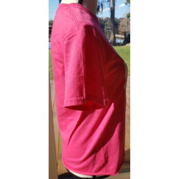 NEW CARE Bears Unlock The Magic Hot Pink T-Shirt Size Small Rainbow Heart NWTs - Picture 5 of 11